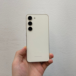 갤럭시S23 크림 256GB 무잔상 상태좋은 중고35만팝니다