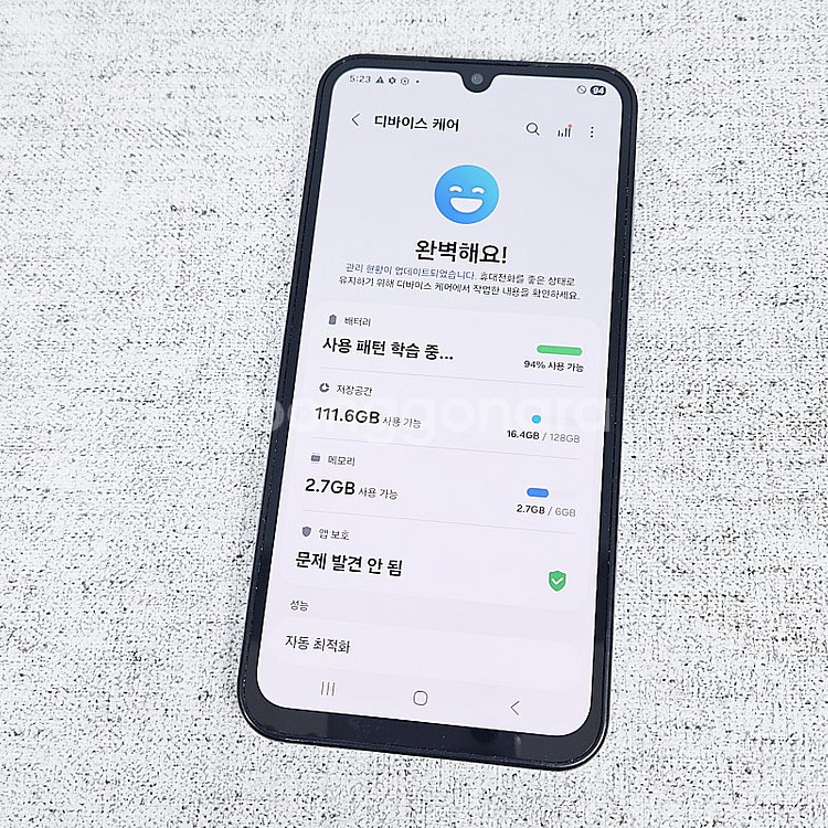 - 갤럭시 와이드7 128GB 블루색상 S등급 12만 ...--9