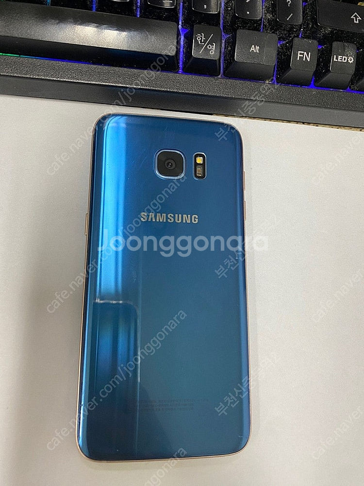 192747 갤럭시S7엣지 블루 외관깨끗합니다 32GB...--0