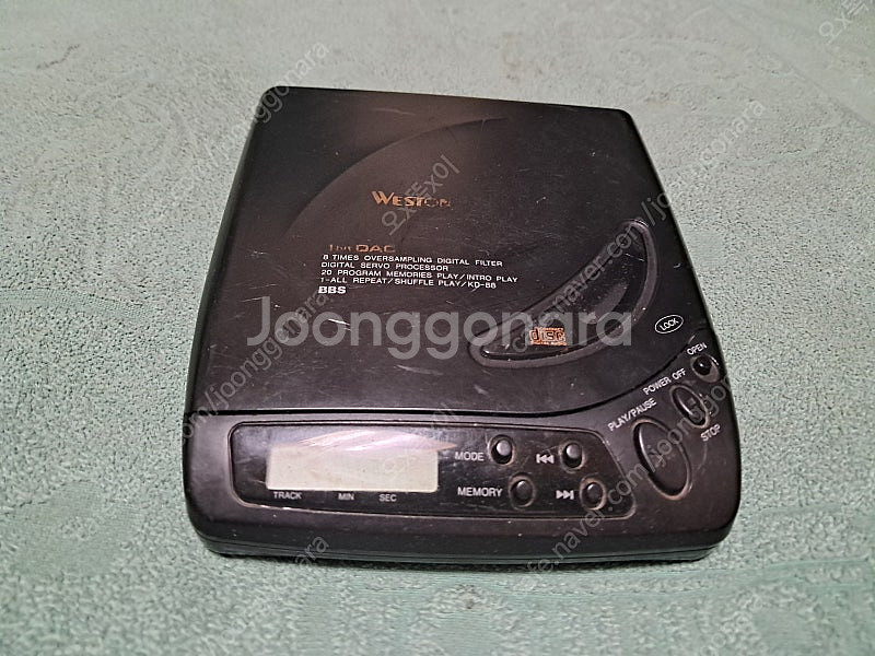 고장난 부품용 빈티지 웨스턴 KD-88 CDP--0