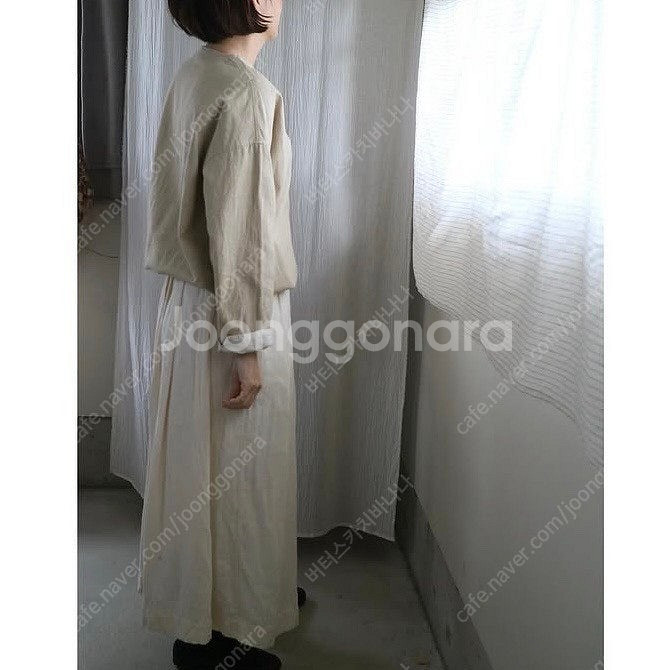 일본 작가 욜리 리투아니아 햄프 블라우스 셔츠 (네스트...--0