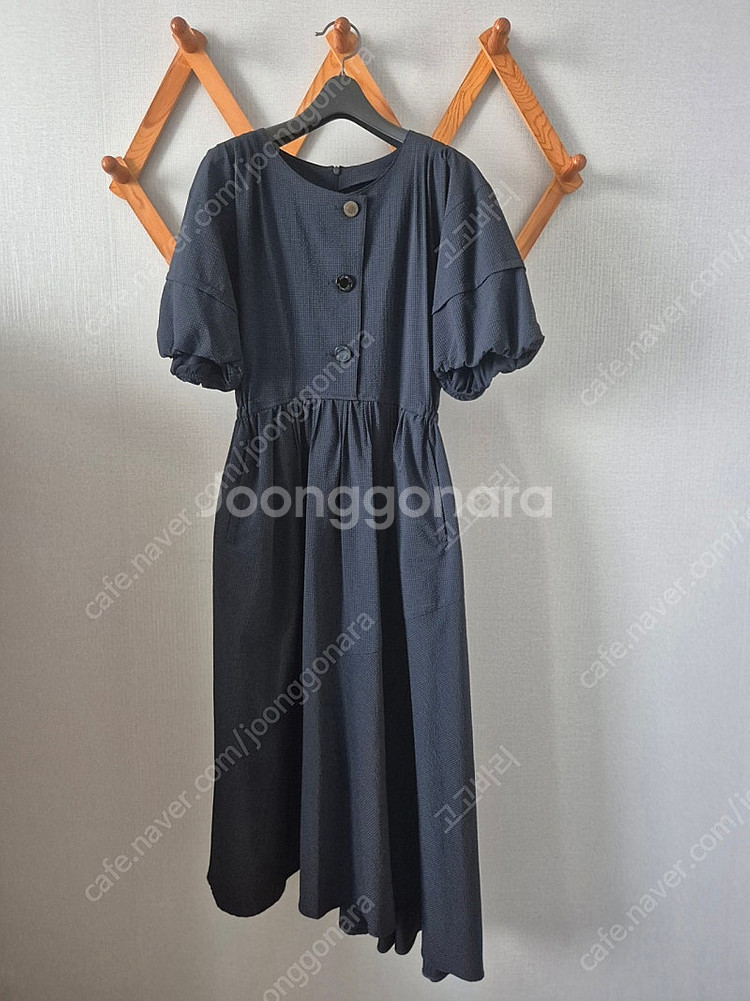 시스템 다크네이비 시어서커원피스--0