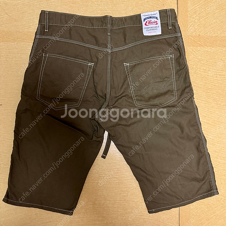 신품급/일본 에드윈 792RS 코튼린넨 하프팬츠 XL--0