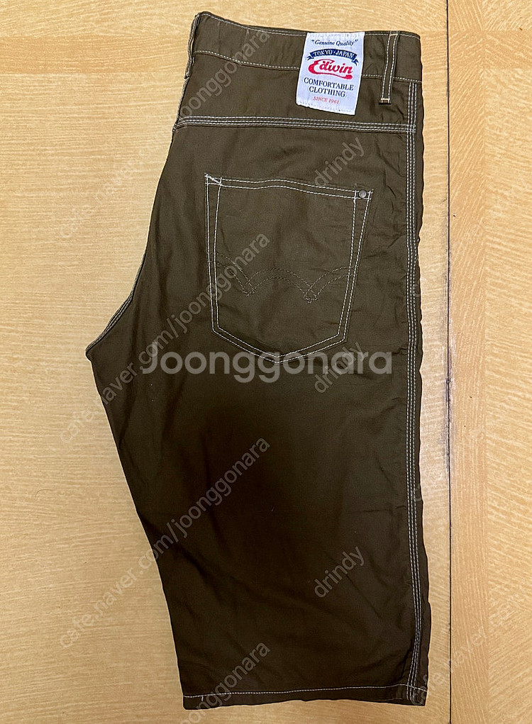 신품급/일본 에드윈 792RS 코튼린넨 하프팬츠 XL--2