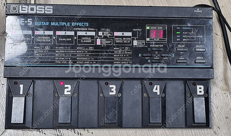 빈티지 명기 보스 me5 기타이펙터--0