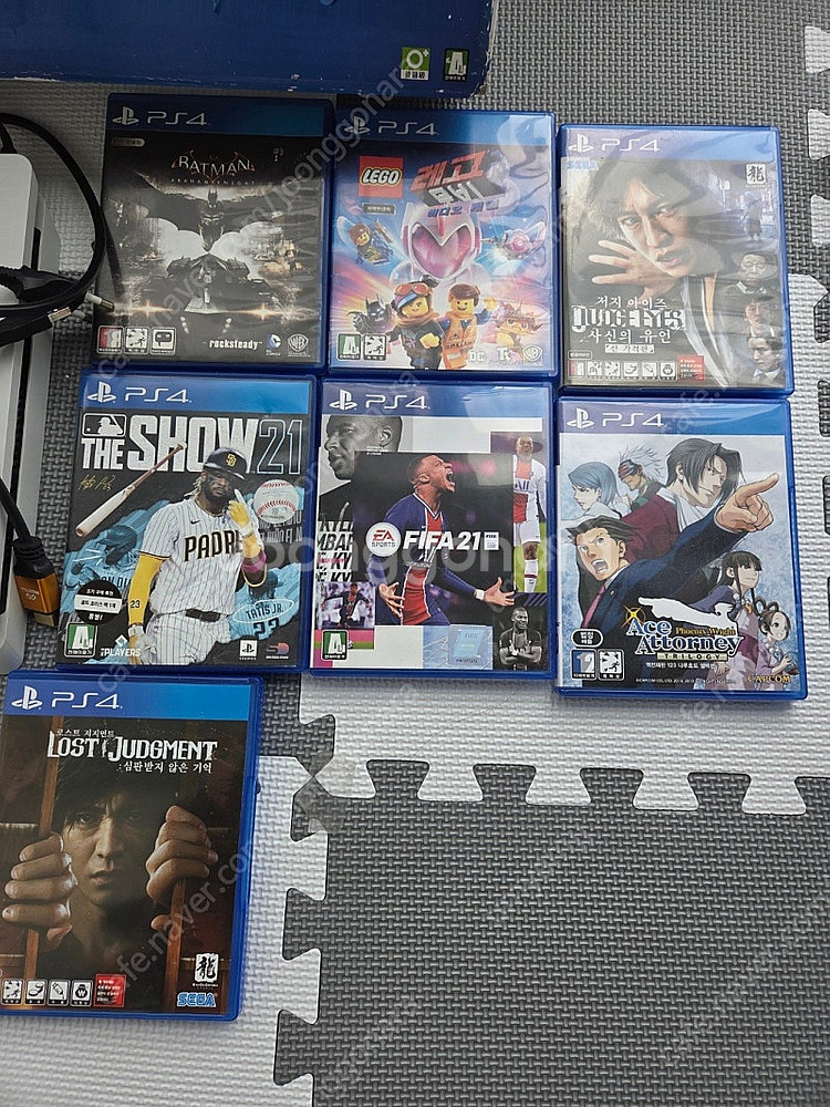 PS4 게임판매 4개(저지아이즈, 레고, 역전재판 등)--0