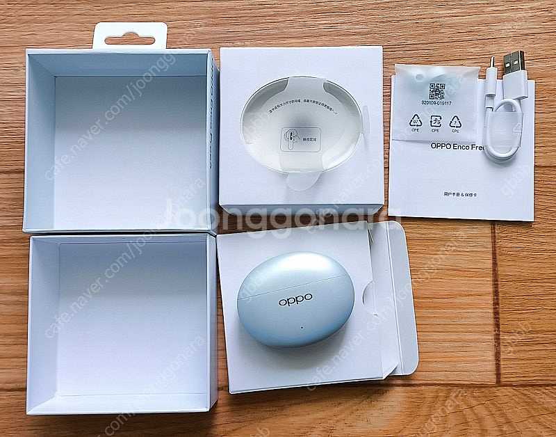 oppo enco free4 워터블루 anc 무선이어폰--1