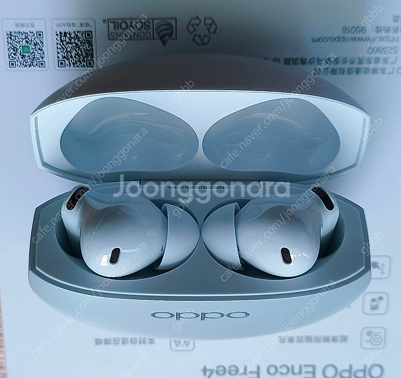 oppo enco free4 워터블루 anc 무선이어폰--5