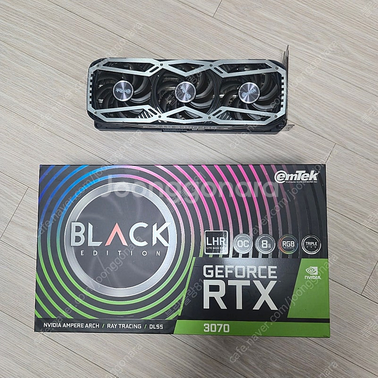 이엠텍 RTX 3070 블랙에디션 팝니다.--0