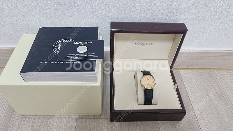 론진 엘레강트 18k금통 34.5mm 풀박스 310만--0