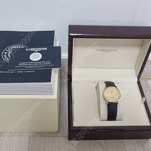 론진 엘레강트 18k금통 34.5mm 풀박스 310만