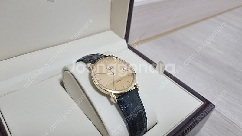 론진 엘레강트 18k금통 34.5mm 풀박스 310만--2