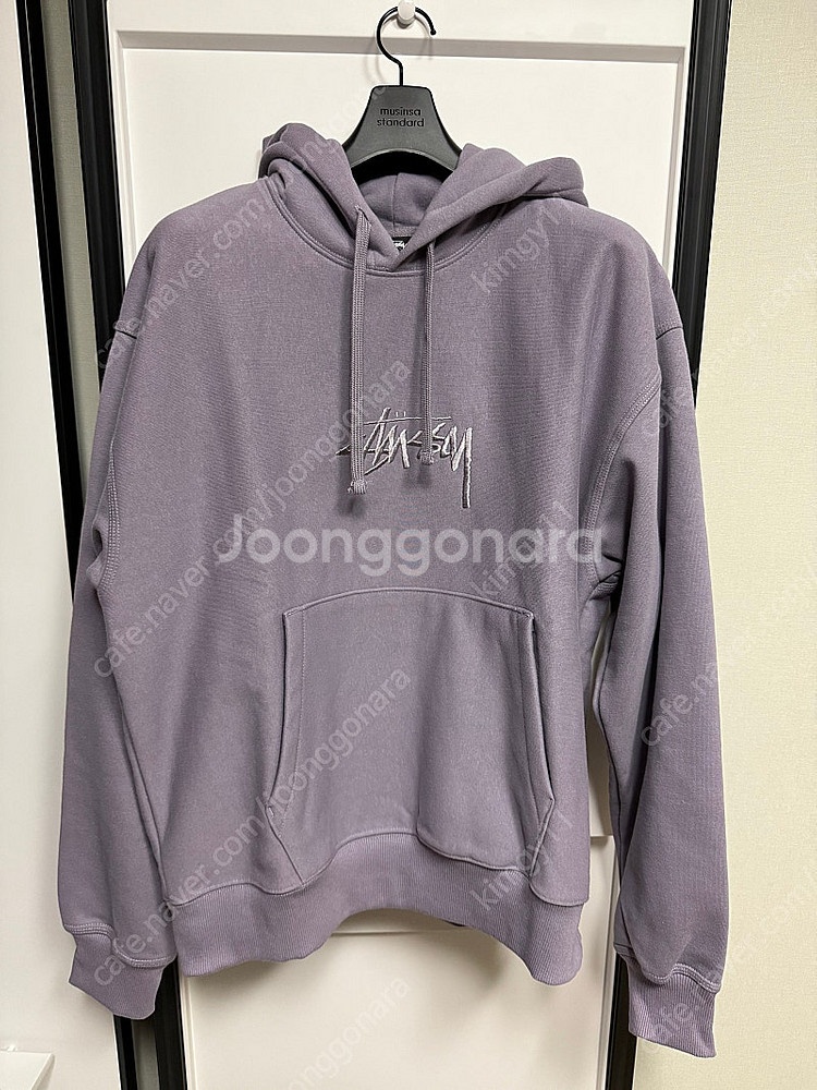 [L] 스투시 스탁 로고 후디 마브 MAUVE--0