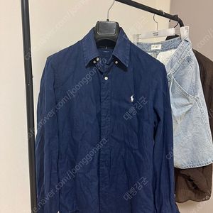 폴로 랄프로렌 린넨셔츠 클래식핏S-네이비색