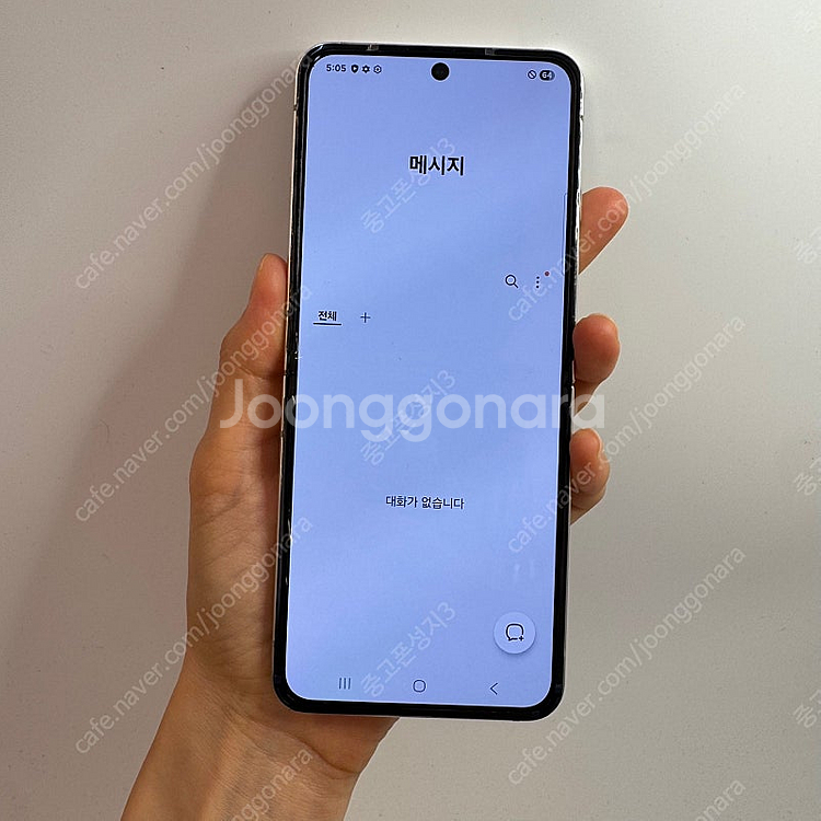 03065(울산중고폰) 갤럭시플립5 화이트 256GB ...--2