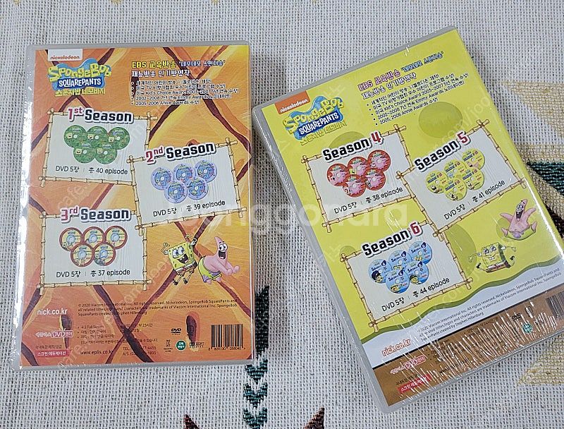 스폰지밥 DVD(1~6집) 팔아요--1
