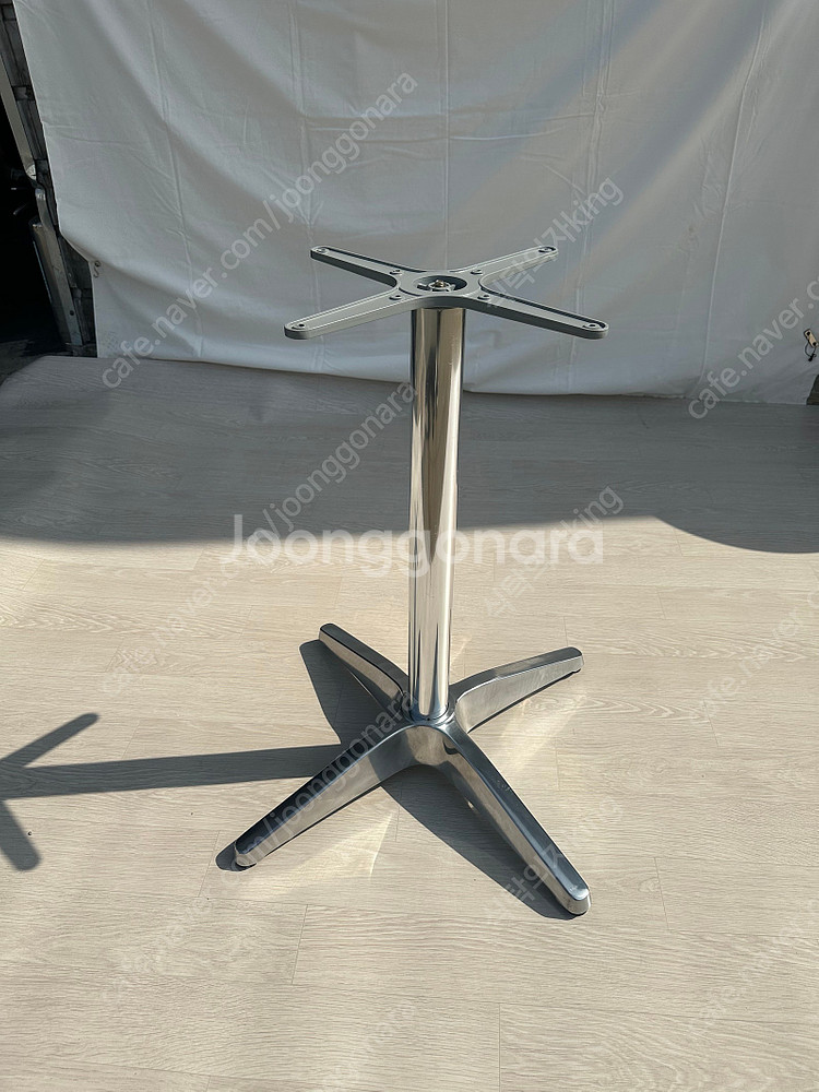 카페테이블 쌍다리 스텐 검정 다리 식당 테이블--5