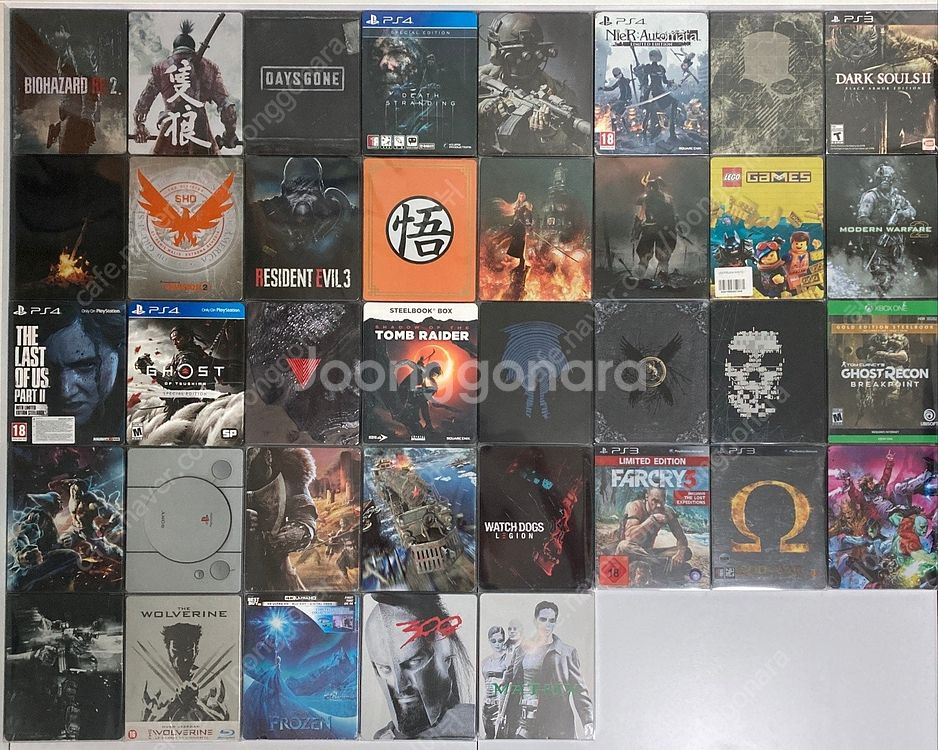 PS3, PS4, PS5 스틸북, 스틸케이스 정리합니다...--1