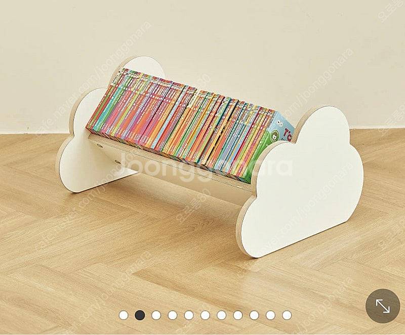 라떼파파 유아 원목 책꽂이 책장--0