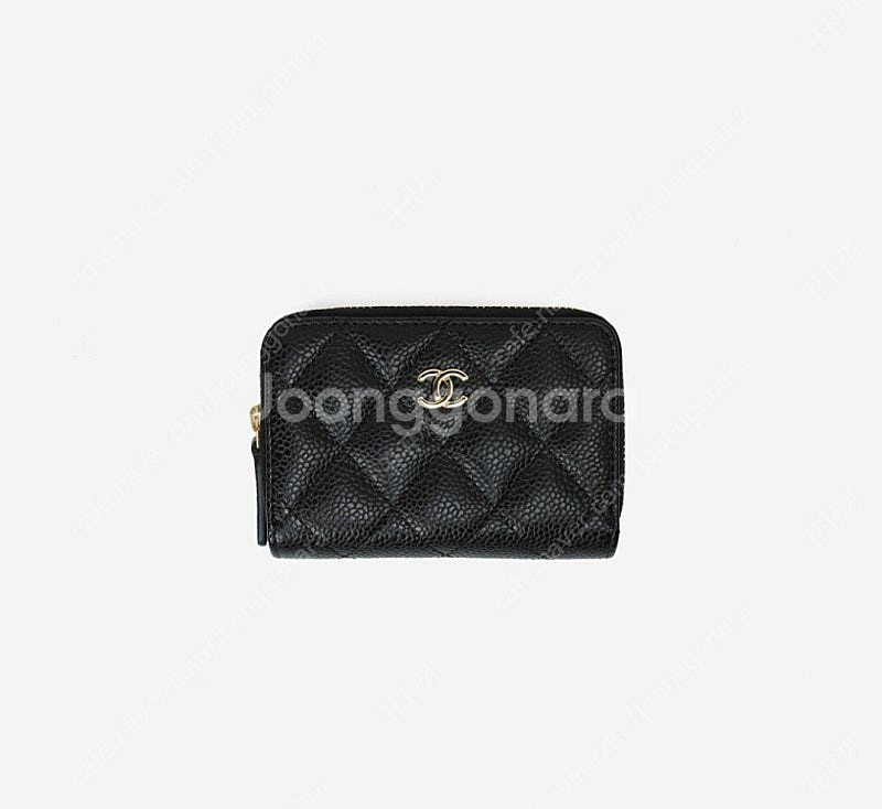 (미개봉) 샤넬 클래식 지퍼돌이 카드지갑(금장)--0