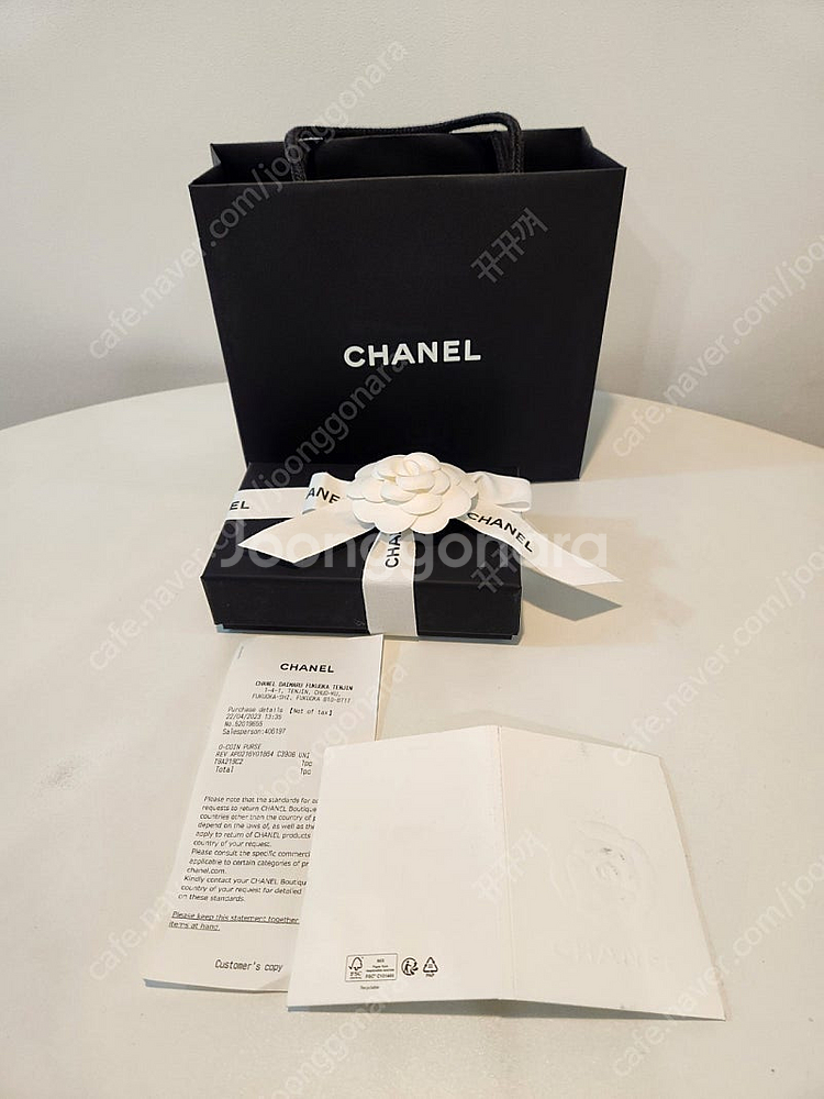 (미개봉) 샤넬 클래식 지퍼돌이 카드지갑(금장)--1