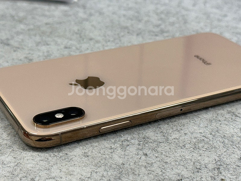 (자급제)아이폰XS맥스 골드색상 64G 배터리89% 초깨끗한 하자없는폰 30만 판매해요--4