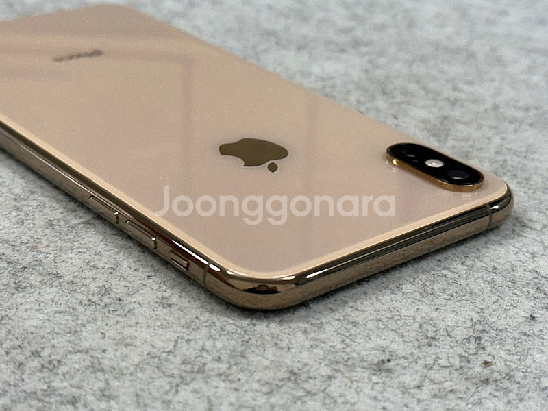 (자급제)아이폰XS맥스 골드색상 64G 배터리89% 초깨끗한 하자없는폰 30만 판매해요--5