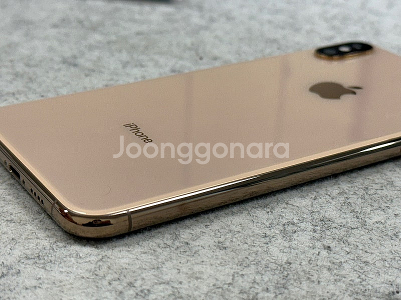 (자급제)아이폰XS맥스 골드색상 64G 배터리89% 초깨끗한 하자없는폰 30만 판매해요--6