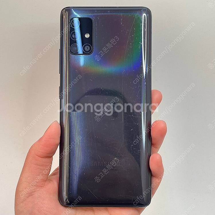 61291(울산중고폰) 갤럭시A51 블랙 128GB 판...--0