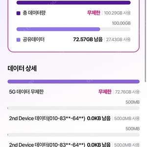 LG U+ 데이터 팝니다
