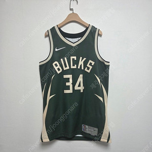 나이키 NBA 밀워키벅스 아데토쿤보 34번 유니폼 그린(M)