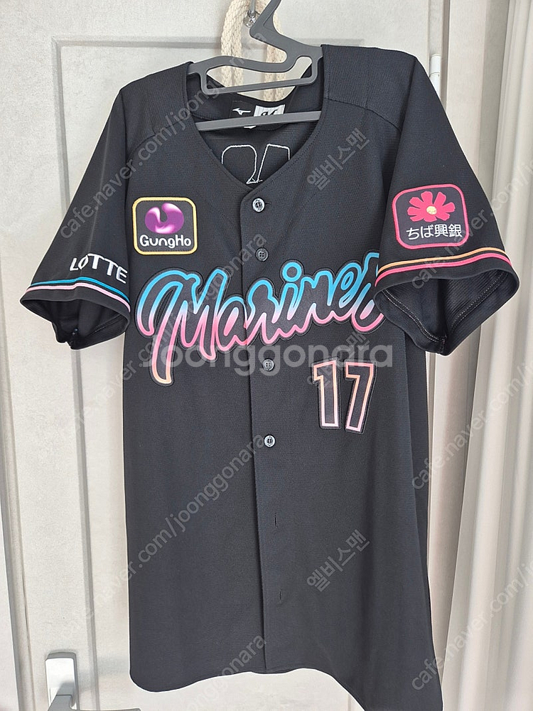 NPB 일본야구 사사키로키 지바롯데 블랙썸머 유니폼 져...--0