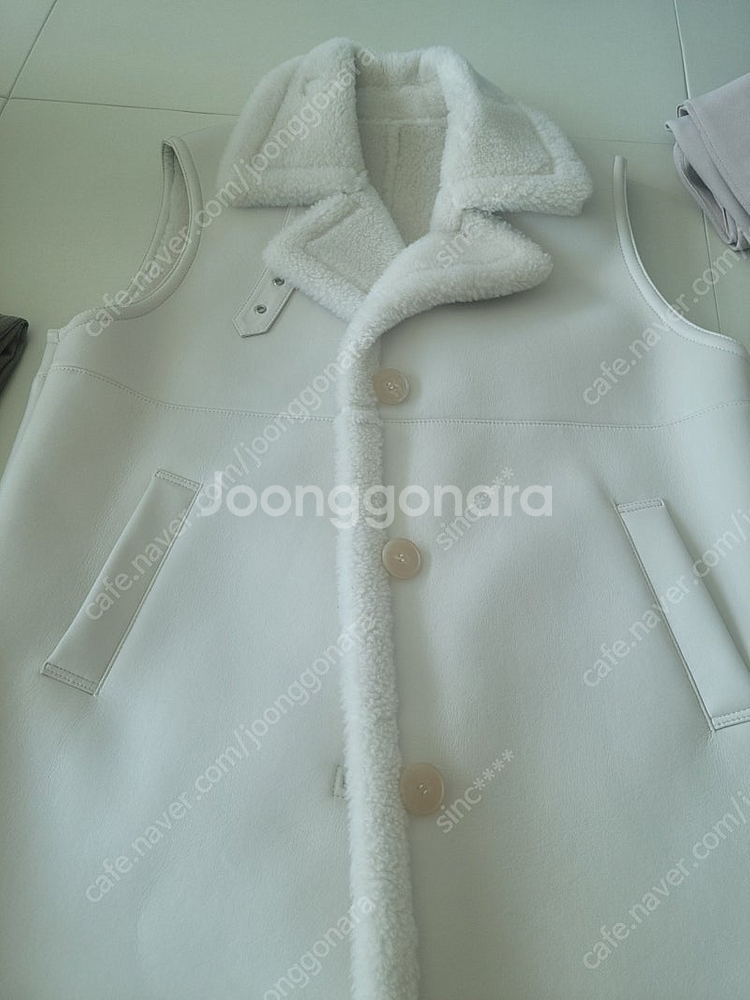 오르 시어링 레더 베스트--0