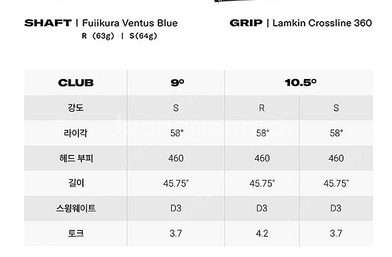 윌슨 다이나파워 드라이버 9도 S--1