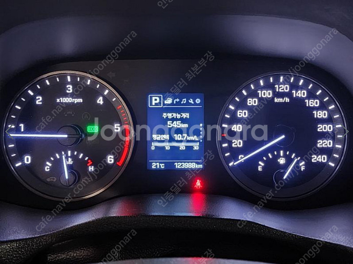 중고하이브리드 무사고 주행거리 짧은 쌩쌩한 신차급 싼타페입니다!--8