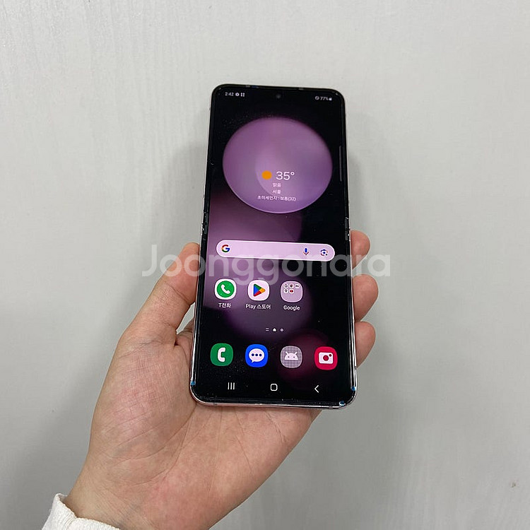 96599 갤럭시Z플립5 라벤더 256GB 부산 중고폰...--0