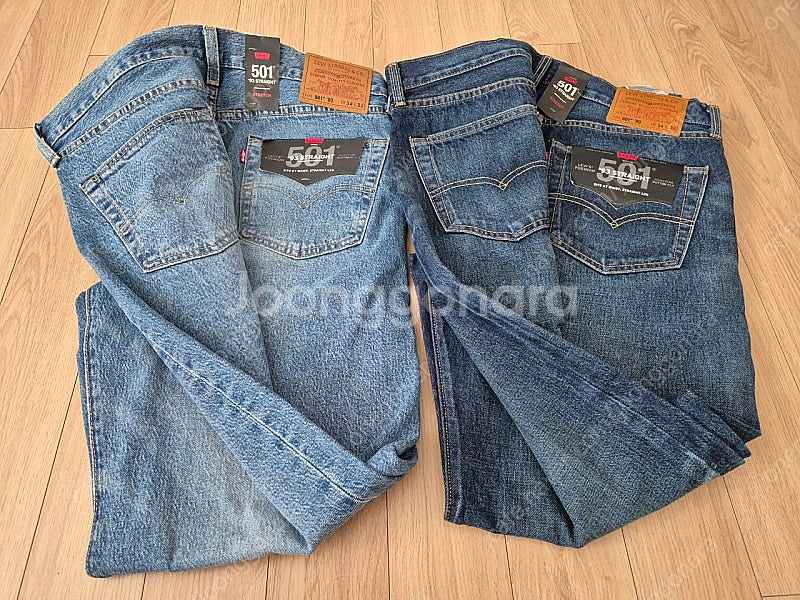 리바이스501 93스트레이트 34x32 신품2벌--1