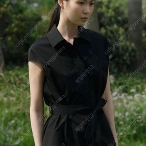 포유온 Petal cotton shirts 블랙