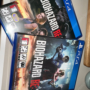 ps4 바이오하자드re2,3 팝니다 (코드미사용)