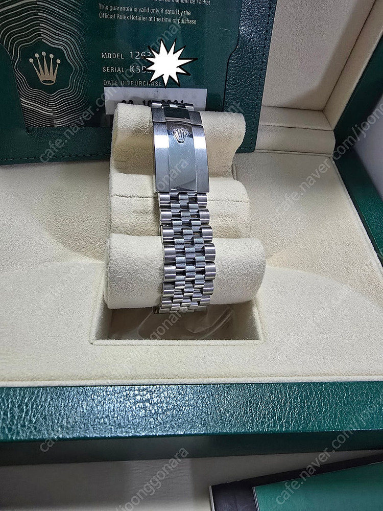 (급매)데이저스트 다크로듐 쥬 빌레 126334 팝니다. 41mm 바 인덱스 이미지