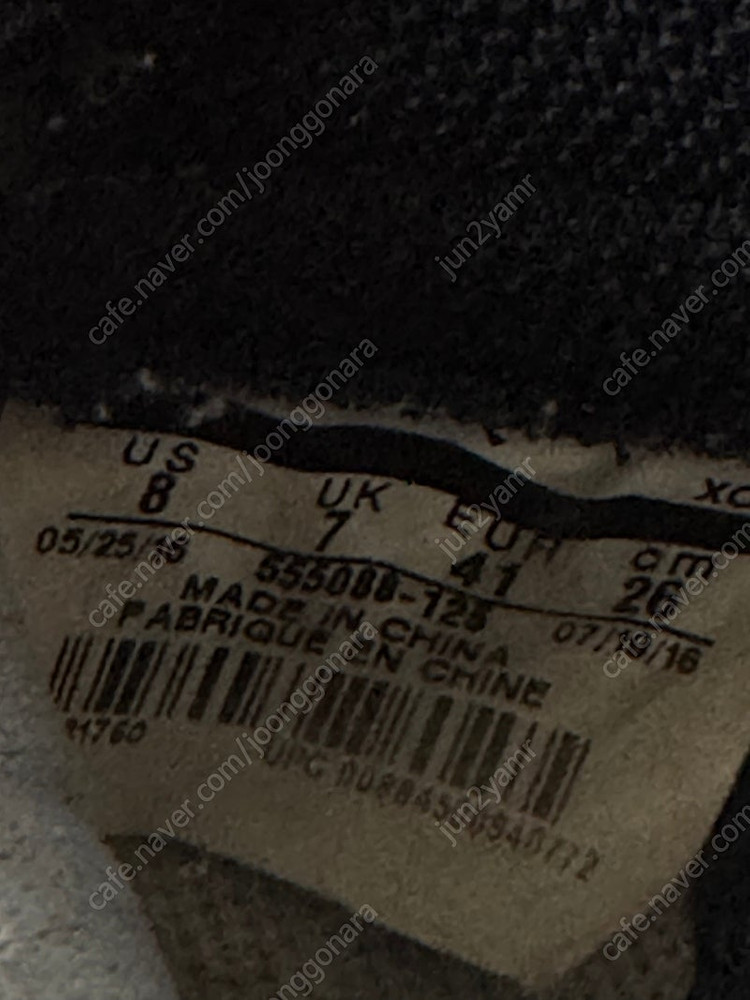 나이키 조던 1 레트로 하이 OG 블랙토 555088-125. 260사이즈 팝니다--4