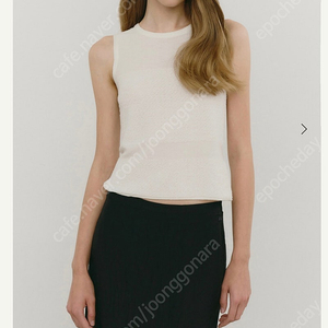 시에 SIE 아이비 텍스처드 슬리브리스 아이보리 스몰