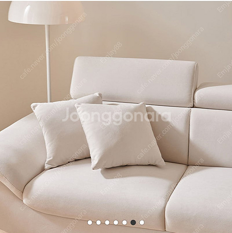 삼익가구 6인용 아쿠아텍스 헤드틸팅 소파(실사진첨부)--1