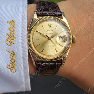 [정품] 롤렉스 데이저스트 돌핀핸즈 옐로우골드 금통 소장용 (Rolex Datejust Dauphine Hands Solid YG)