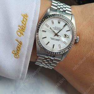 [정품] 롤렉스 데이저스트 36 화이트다이얼 엔진턴드베젤 빈티지 (Rolex Datejust White Dial Vintage)