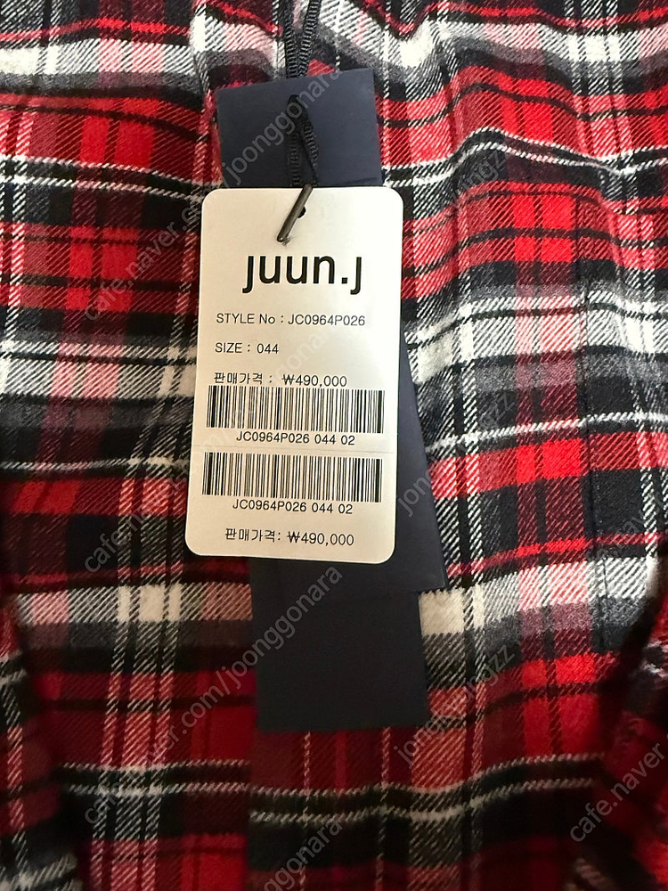 송강 준지 체크 셔츠 44 이미지