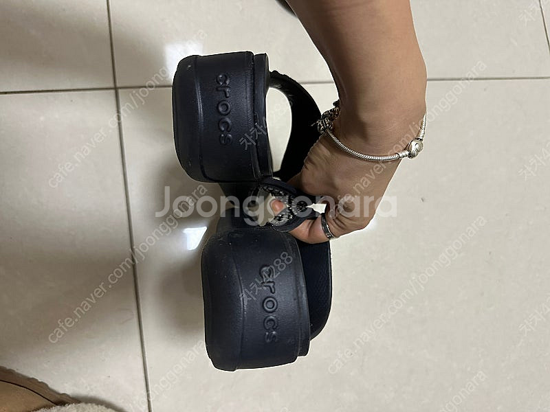 크록스 여성 몬테리 디아먼트 웨지 샌들 슬리퍼 8--2