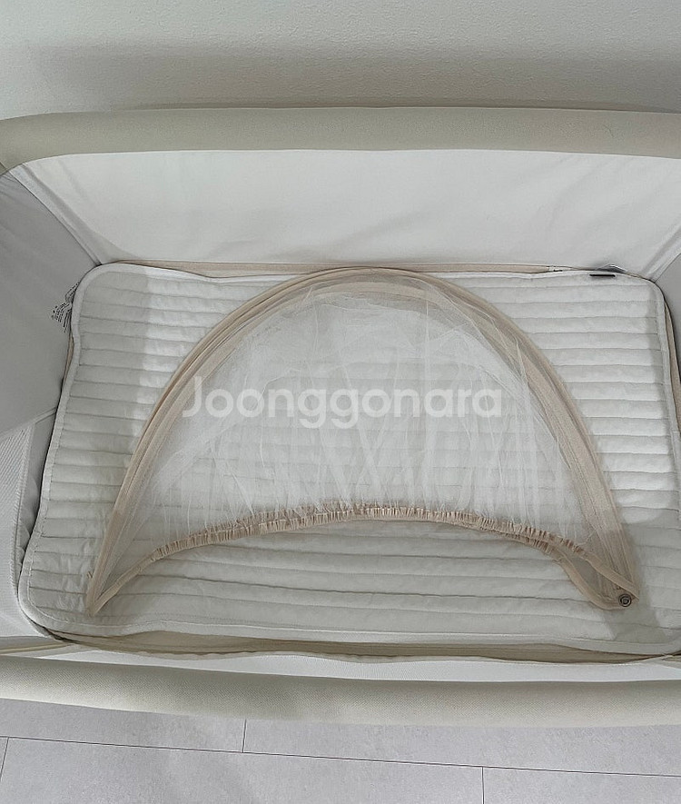 리안 드림콧 신생아 접이식 아기침대_코지베이지--1