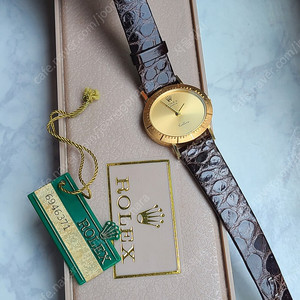 [정품] 롤렉스 여성용 셀리니 오벌케이스 18K 금통 빈티지 미사용 소장품 엘립스 (Rolex Cellini Oval Gold 18K YG Women's)
