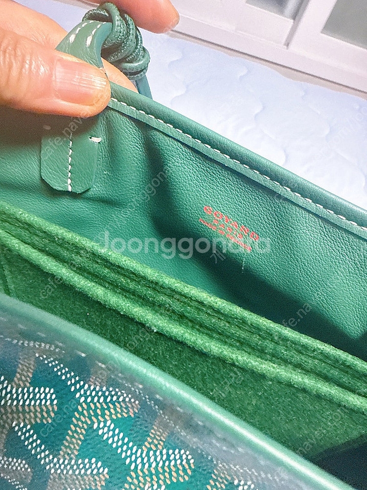 고야드 미니앙주 그린 ( 백화점영수증첨부) +참--6
